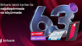 Birbank taksit kartlarında bütün əməliyyatlarda güzəşt müddəti 63 günədək oldu