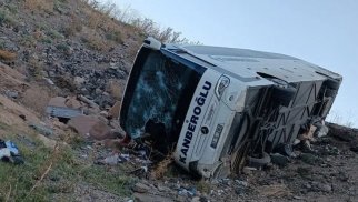 Türkiyədə sərnişin avtobusu aşıb, yaralılar var
