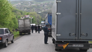 Ermənistan-Gürcüstan yolu açıldı, 1-ci gün...