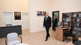 
İlham Əliyev Səməd Vurğun adına Yaradıcılıq Evinin açılışında iştirak edib - VİDEO - FOTO