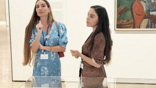 
Leyla Əliyeva və Arzu Əliyeva Nyu-Yorkdakı Müasir İncəsənət Muzeyində olublar - FOTO