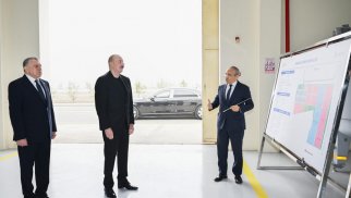 
Prezident Sabirabadda aqrokimyəvi vasitələrin istehsalı müəssisəsinin fəaliyyəti ilə tanış olub - FOTO