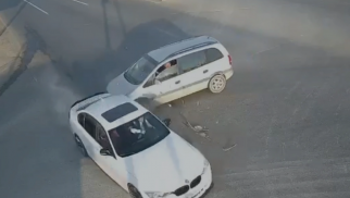 Səhv manevr və yüksək sürət qəzaya səbəb oldu - ANBAAN VİDEO