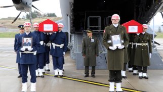 Qəzada həlak olan hərbçilərlə vida mərasimi keçirildi - VİDEO - FOTOlar